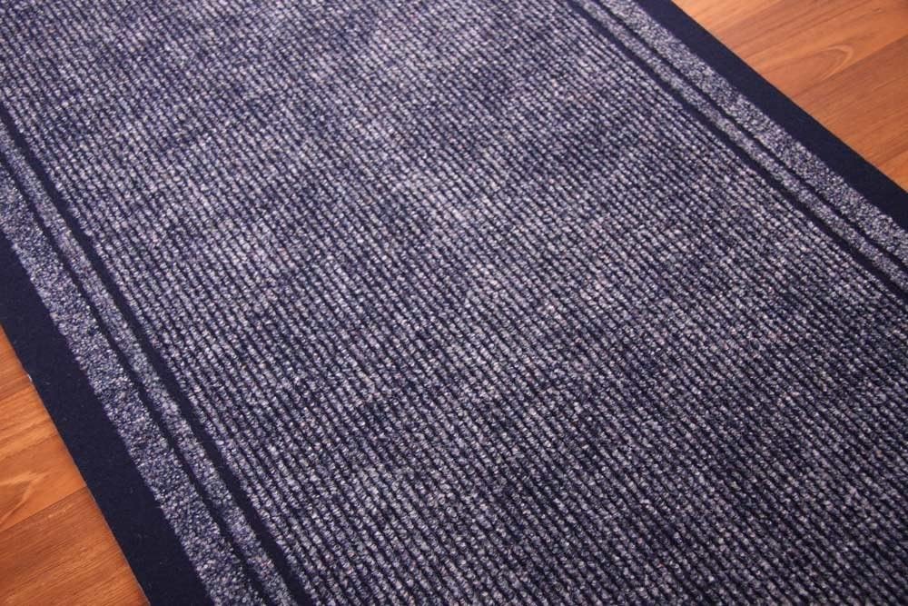 CARPET RUNNER HALL RUNNER ENTRANCE MATTING NAVY BLUE Carpet 66cm