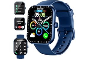 MOTAST Smart Watch for Men Women(Answer/Make Call), 1.96" HD Smartwatch 2025 Fitness Watch with 110+ Sport Modes/Heart Rate/Sleep Monitor/Pedometer, IP68 Waterproof Fitness Activity Tracker for Android iOS