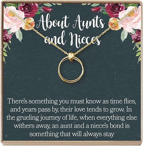 Dear Ava Aunt Niece Necklace Aunt Niece Gift Aunt Niece Jewelry