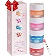ANRCOLLECT Lip Mask Set, 3 Overnight Lip Mask +1 Lip Scrub, Gift Set for Lip Care, Overnight Intensive Treatment Revives & Hydrates, Lips Moisturizer Kit for Dry Cracked Lips, 4Pack Stocking Stuffer