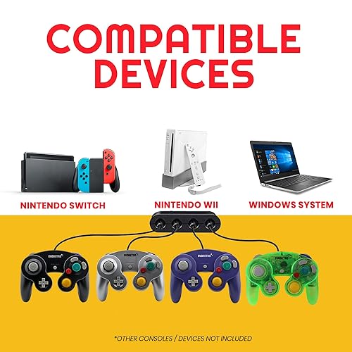 Gamecube Controllers compatible for Switch, wii Console and PC