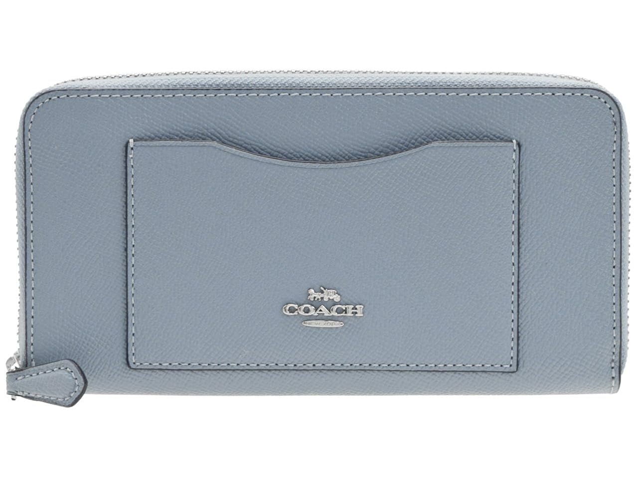F Coach プール Zip レザー アウトレット コーチ Wallet 長財布 並行輸入品 ラウンドファスナー 財布 Accordion B07byprq4v 財布 てなグッズや Rumble Media