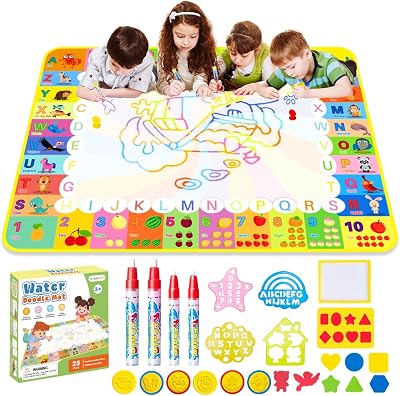 MELAND Water Doodle Mat 120 x 90cm Large Aqua Magic Drawing Mat