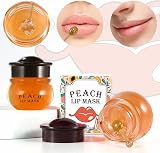 Anulely Honey Peach Lip Mask Balm for Dry Lips Overnight Plumper Moisturiser view 3