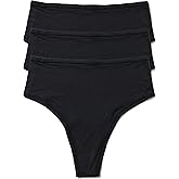 hanky panky YourFit High Rise Thong - Comfortable One Size Thong for Women (XS-XL) | High Waisted 3-Pack Thongs