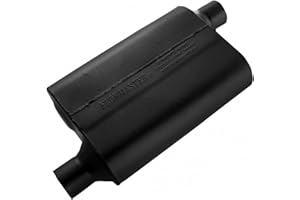 Flowmaster 40 Series Original Chambered Muffler – 2.25” Offset In / 2.25” Offset Out – Aggressive Sound – 16-Gauge Aluminized Steel – For Muscle Cars, Street Rods, Trucks & SUVs (42443)