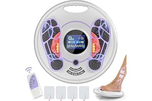 KSWEGKC EMS Foot Massager for Neuropathy,Foot Stimulator for Neuropathy Feet Electric Foot Massager for Circulation and Pain Relief with 4 TENS Unit Muscle Stimulator Pads-Health Expert Electronic Stimulator