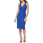 Guess Womens Geo Lace Sheath with Key Hole Detail Contemporary Dress