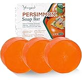 yoniagood 3 PCS Persimmon Soap for Body Odor Control, Organic Eliminating Odor Wash Soap for Women & Men