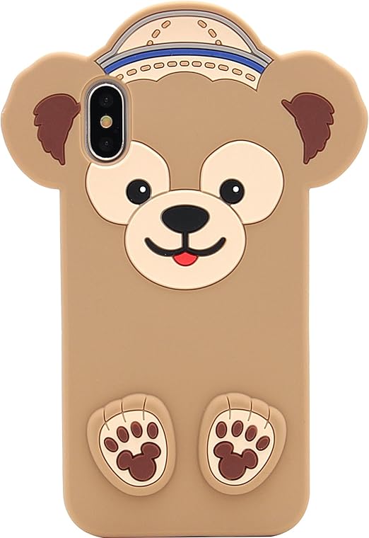 Amazon Iphone Xケース Mcファッション かわいいアメリカの漫画キャラクター 柔らかく保護力に優れたスリムシリコンケース Apple Iphone X 17 用 ブラウン ケース カバー 通販