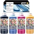 AITERJET Eco Solvent Ink for Wide Format, Grand Format Printers with DX4 DX5 DX7 DX9 DX10 DX 11 XP600 TX800 I3200 (CMYK 1 Set /1000ml) Printhead Mimaki/Roland/Mutoh NOT Work with Desktop Printers