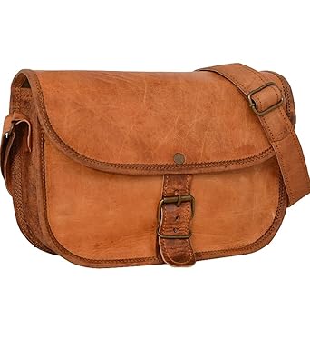 vintage crafts Genuine Leather Handbag Purse Vintage Shoulder bag Crossbody Satchel for Women Everyday Party Evening Bag