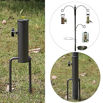 Cccharles Bird Feeder Pole Hangers Feeding Station Stabilizer Feet