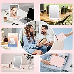 FUNTOUCH Rechargeable Travel Makeup Mirror with 72
