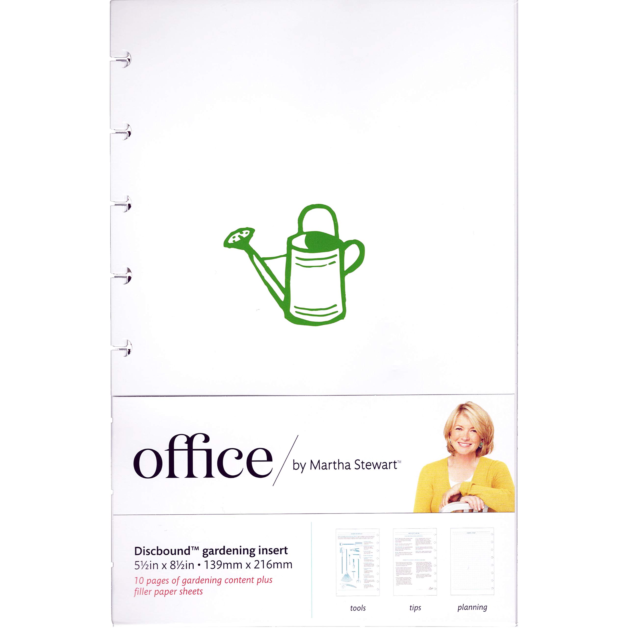 Office by Martha Stewart Discbound Gardening Insert, 5.5 x 8.5