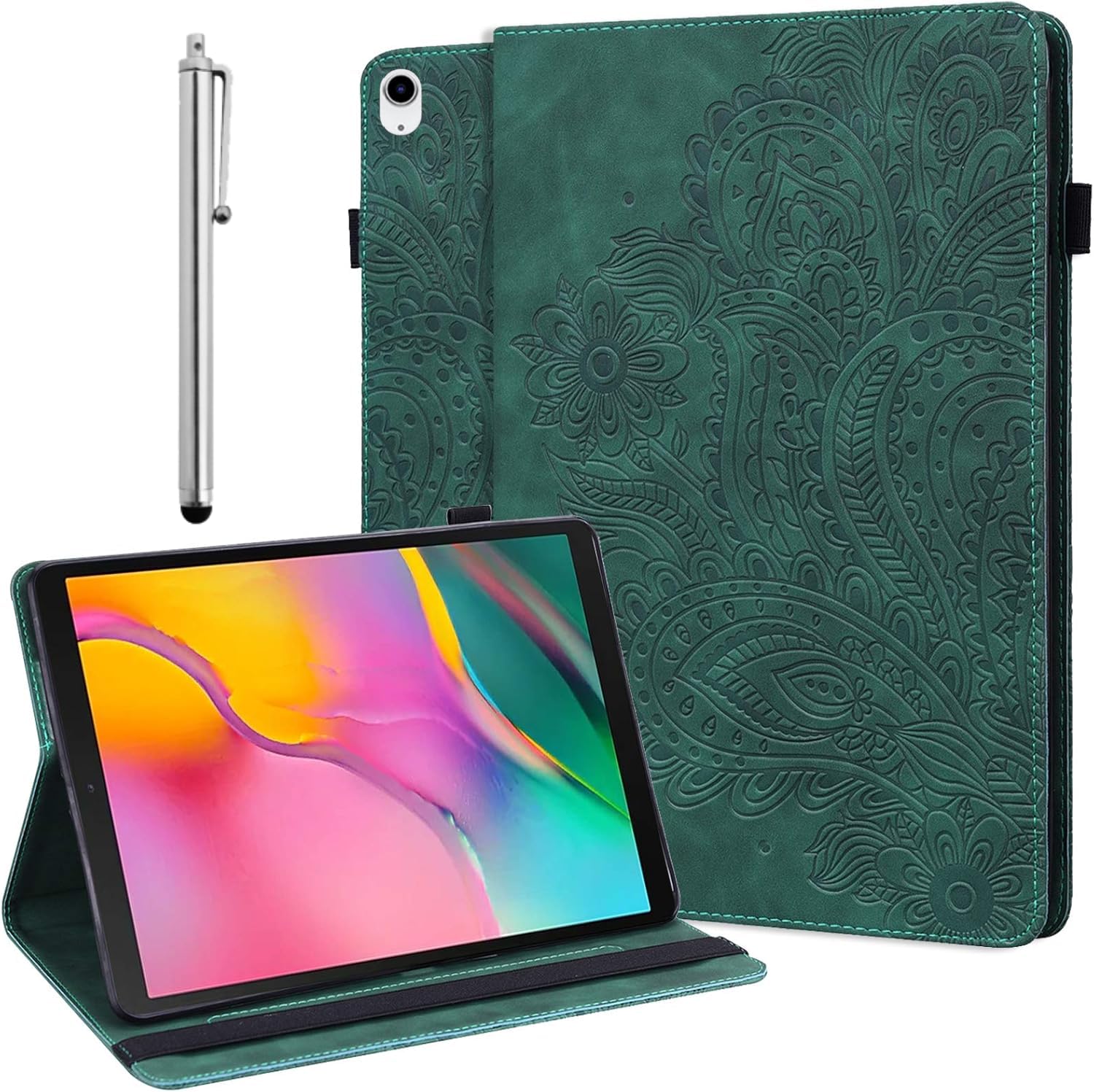 GLANDOTU Case for iPad (A16) 11th Generation 2025/iPad 10th Generation 10.9 Inch 2022 Tablet Case (Auto Sleep/Wake),Flip Wallet PU Leather Tablet Cover with Fold Stand Function Cases -Green — image 1