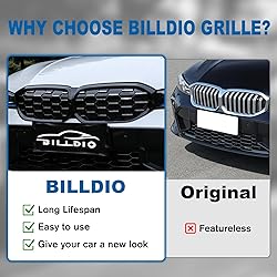 BILLDIO G20 Grill - Black Kidney Grille Compatible
