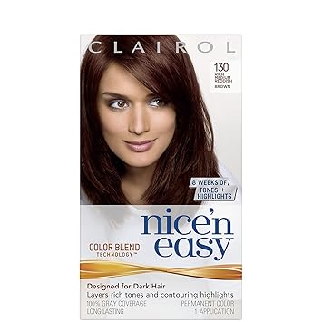 Buy Clairol Nice N Easy Hair Color Medium Reddish Brown 130