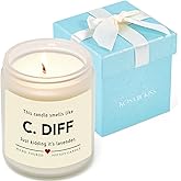 Kosmickiss Funny Nurse Gifts for Women Men, Nursing Student Gifts, Nurse Week Appreciation Graduation Retirement Gift, Natural Soy Wax Lavender Scented Candle