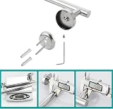 SAYAYO Towel Rail Wall Mounted 60CM Chrome SUS304 -600-C view 7