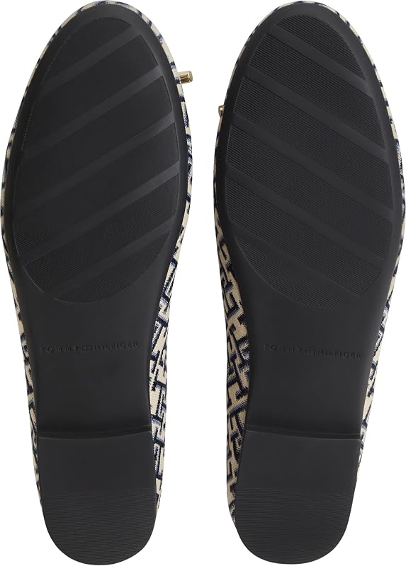 Damen Th Charm Jacquard Ballerina FW0FW09504 Ballerinas, Blau, Größe 37