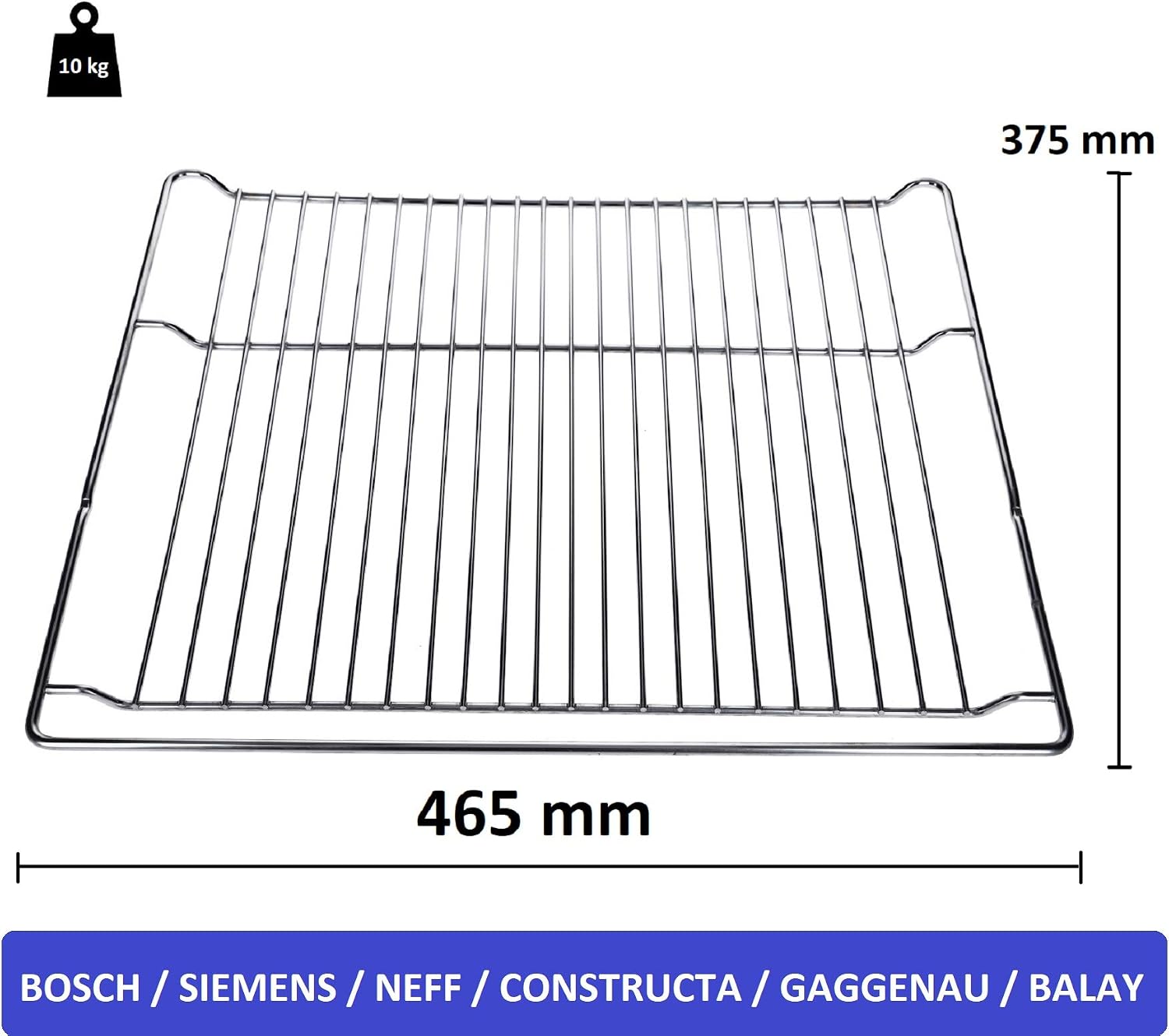 DL-pro Grill Grate 465 x 375 mm for Bosch Siemens Constructa Neff 574876 00574876 HEZ334000 CZ1432X1 Baking Grid Oven Grid for Oven Cooker - Image 3