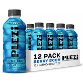 PLEZi Hydration BERRY BOOM Electrolyte Sports Drinks 12 Pack | 2X Electrolytes vs Leading Sports Drink | 560mg Potassium | Zero Added Sugar | Real Fruit Juice | No Artificial Sweeteners