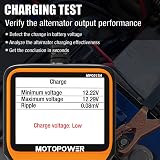 MOTOPOWER MP0515A 12V Battery Tester 100-2000 CCA Car Auto Cranking/Charging view 5