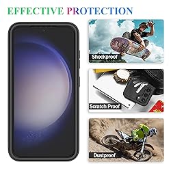 wahhle Samsung Galaxy S23 Case, Built in Screen