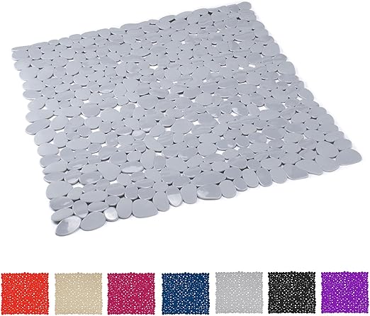 Msv Tapis De Douche Pvc Galets 53x53 Cm Gris 100 Amazon