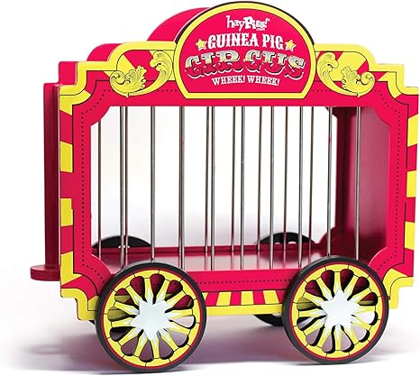 Haypigs Wheek Wagon Hay Hopper Guinea Pig Feeder One Size Red