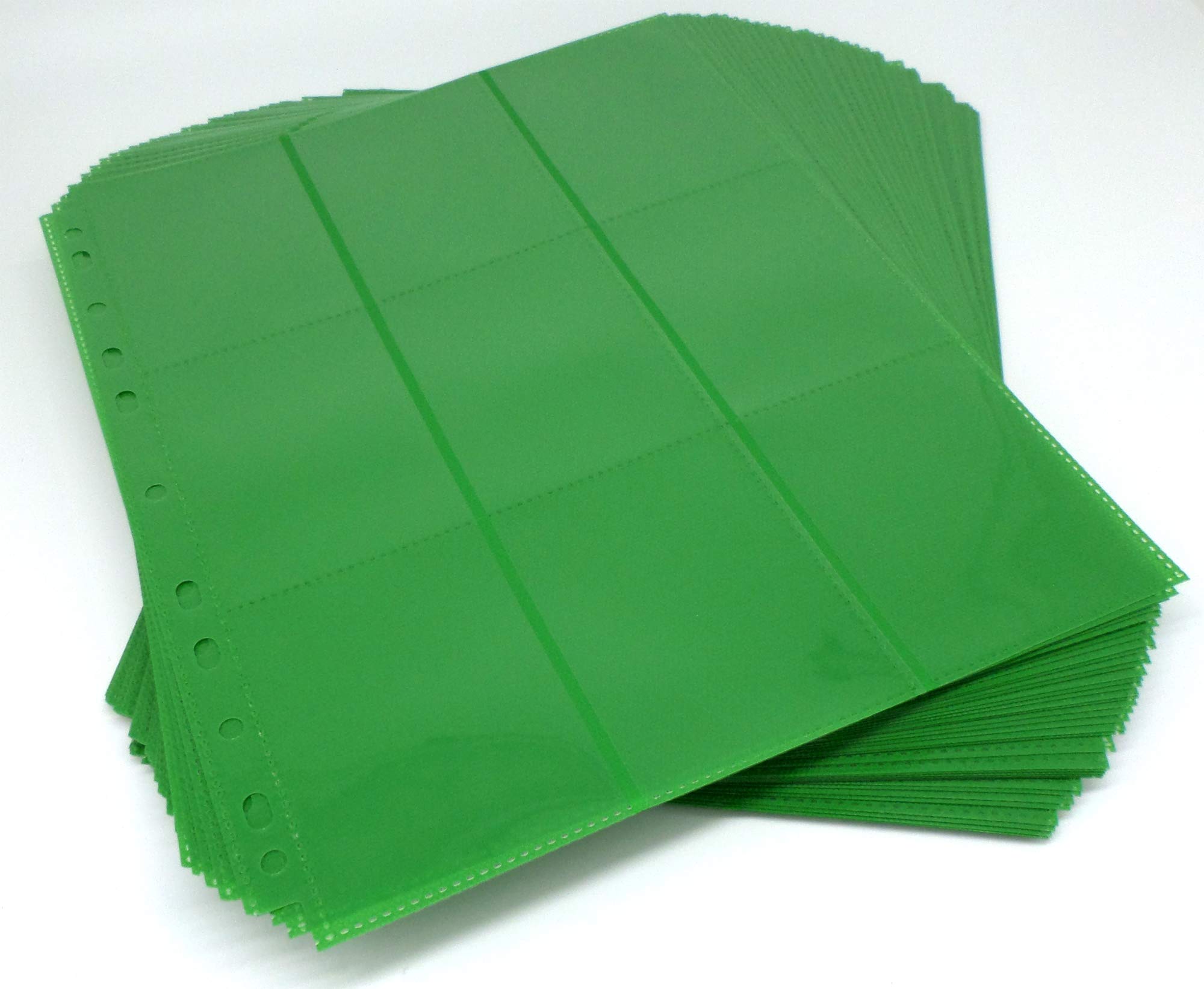 docsmagic.de 50 18-Pocket Pages Dark Green - Sideloading - 11 Holes - MTG PKM YGO