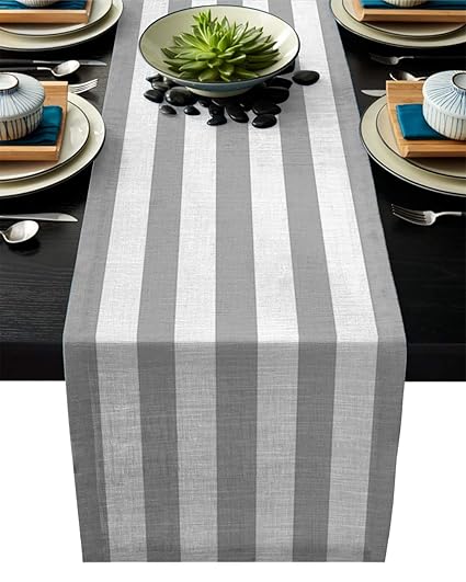 Amazon Com Olivefox Linen Burlap Table Runner 16x72 Inch