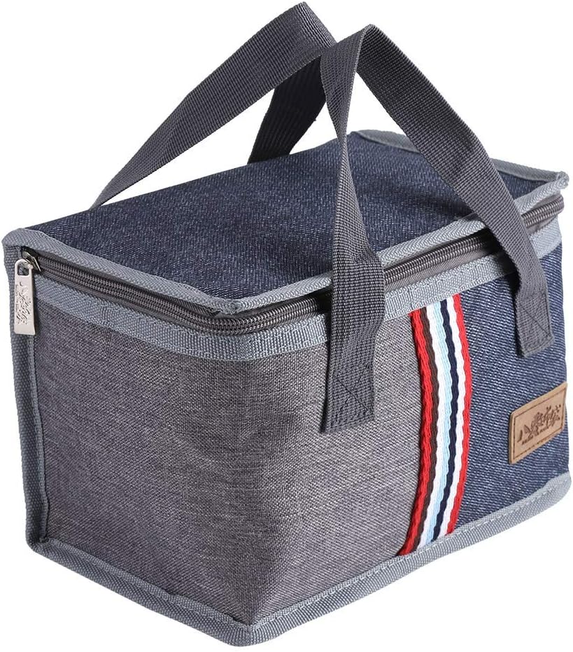 Zerodis Insulated Lunch Bag, Portable Heat and Cold Preservation Travel Food Bag