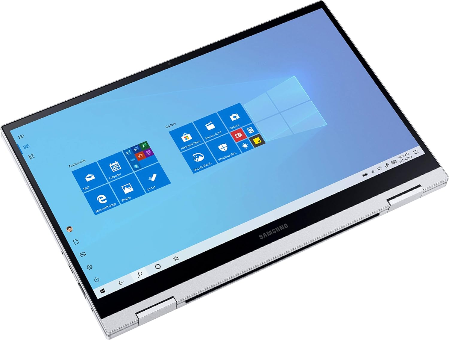 Samsung - Galaxy Book Flex Alpha 2-in-1 13.3" QLED Touch-Screen Laptop - Intel Core i5 - 8GB Memory - 256GB SSD - Royal Silver - NP730QCJ-K01US: Computers & Accessories