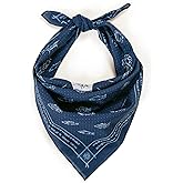 WHTE MOSS Bandana – 100% Cotton Extra Soft Scarf Handkerchief for Men & Women