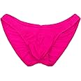 Summer Code Men's Sexy Bikini Brief Elastic Silky Ruched Back Underwear Swimwear