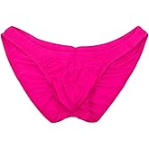 Summer Code Men's Sexy Bikini Brief Elastic Silky Ruched Back Underwear Swimwear