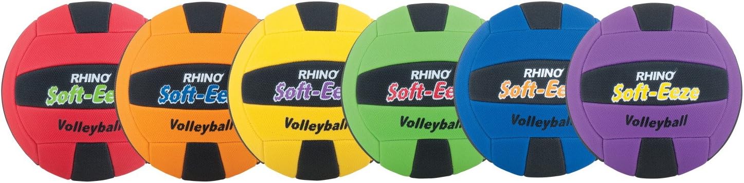 Champion Sports Rhino Soft Eeze Volleyball Set (Multi) : Outdoor Volleyballs : Sports & Outdoors