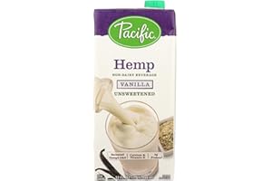 Pacific Natural Foods Hemp Vanilla - Unsweetened - Case of 12 - 32 Fl oz.