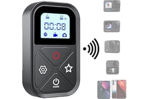 REYGEAK Smart WiFi Remote Control for GoPro Mini Hero 12 11 10 9 8 GoPro Max, Camera Controller with Led Indicator, Magnet Charger Port Hand Strap for Go Pro 12 11 10 9 Accessories