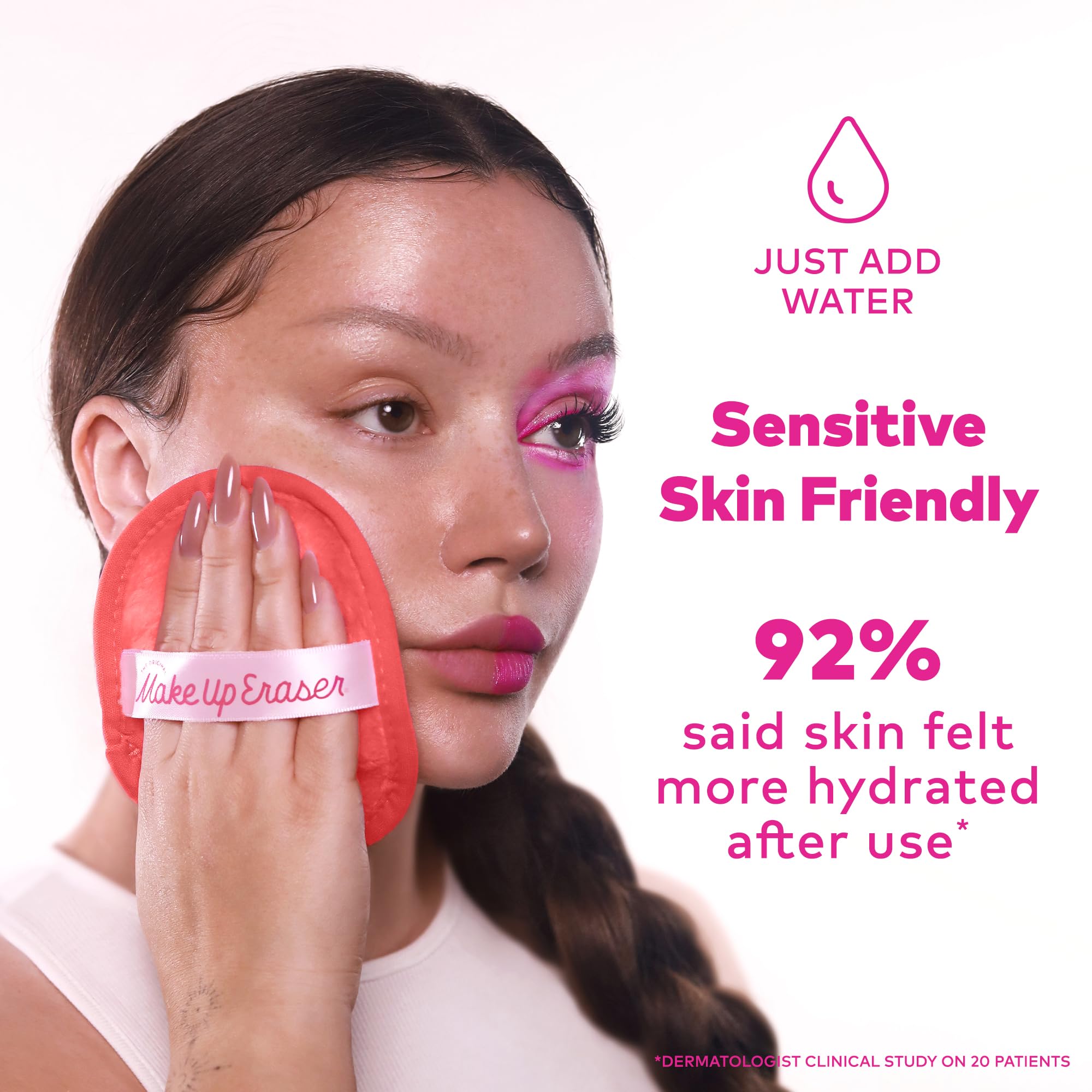 The Original Makeup Eraser 7-Day Set, Erase All Makeup with Just Water, Including Waterproof Mascara, Eyeliner, Foundation, Lipstick, Sunscreen, and More! Sunset Boulevard, 7ct.