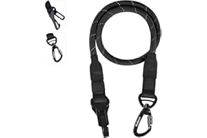 PetBonus Dog Seat Belt for Car, Durable Rope Dog Car Harness Seatbelt for Vehicle, Pet Tether Safety Restraint with Heavy Duty Buckle Hook Latch Lockable Clip for Small Medium Large Breeds (Black)