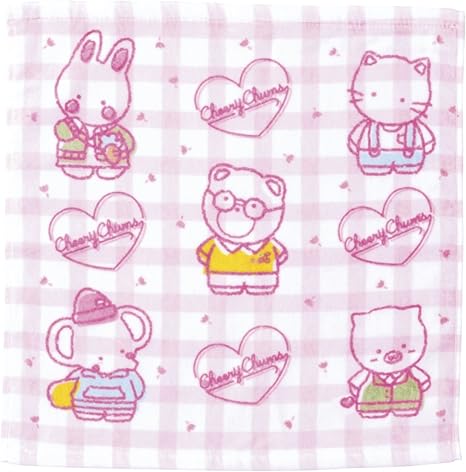 Amazon Co Jp 丸眞 ハンドタオル サンリオ チアリーチャム 34 35cm 綿100 プリントタオル ホーム キッチン
