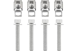 MIDCOS 4 Pcs Exhaust Manifold Flange Bolts U Nuts 03442 Hardware Kit Fit for Jeep Wrangler 2007-2012 for Ram 1500 2011-2024 for Dodge Durango Dakota 2004-2010 Ram 1500 4000 2006-2010, 55366000AA 6036684AA