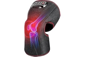 QUINEAR Knee Massager with Heat, Air Compression Knee Brace Wrap for Arthritis Pain Relief, Heated Knee Massager for Circulation and Pain Relief,3 Modes & 3 Intensities - FSA or HSA Eligible