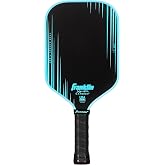Franklin Sports Signature Carbon Pickleball Paddle 13mm Elongated - Blue | Tournament + Competitive Play, Extra Spin + Control, Enhanced Sweet Spot, Cushion Grip, On-Court Power, Textured Surface