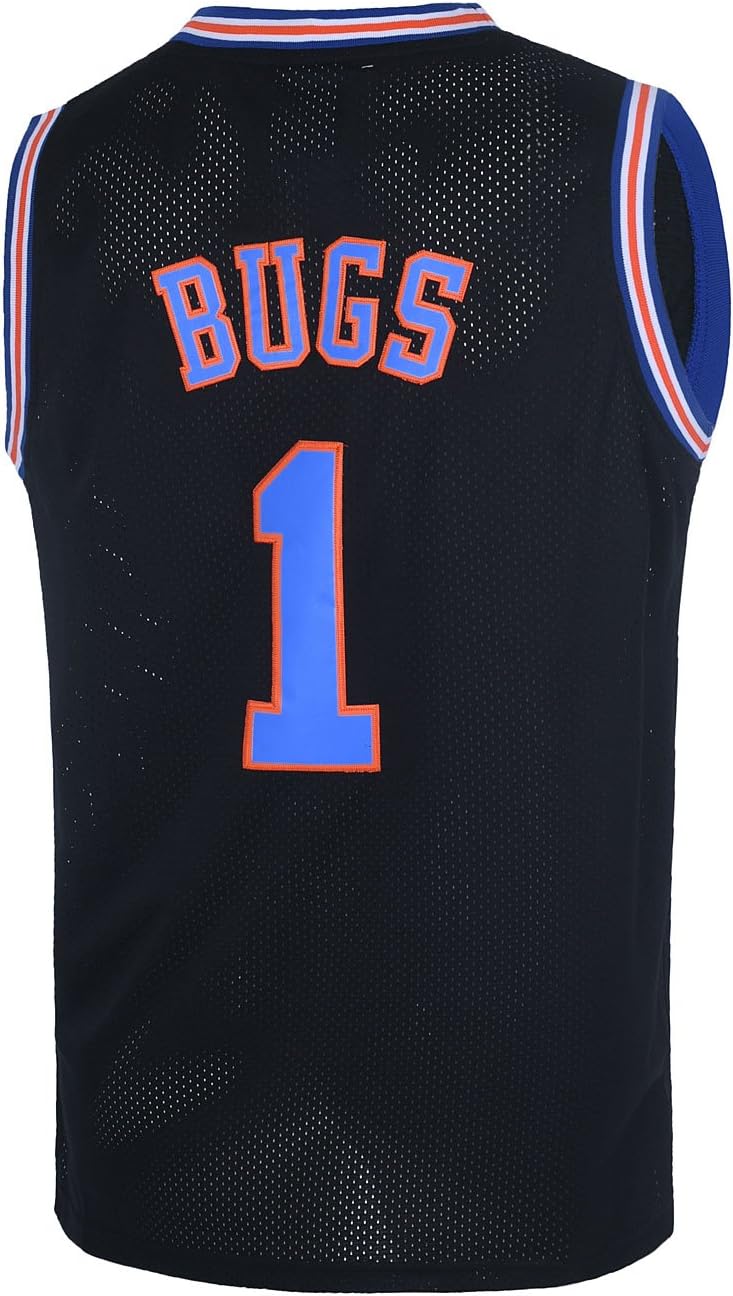 #1 Bugs #10 Lola Youth Basketball Jersey for Kids Halloween Costume Fit Age 5-18 Boys