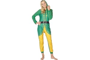 INTIMO Elf The Movie Womens Buddy The Elf One Piece Costume Pajama Set