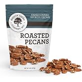 HUDSON PECAN COMPANY Fresh Fancy Roasted Georgia Pecans: Perfectly Salted | Kosher Certified, Flavorful Gourmet Snack for Baking, Desserts, Salads, Cocktails &amp; Creative Recipes, 8 oz Resealable Bag